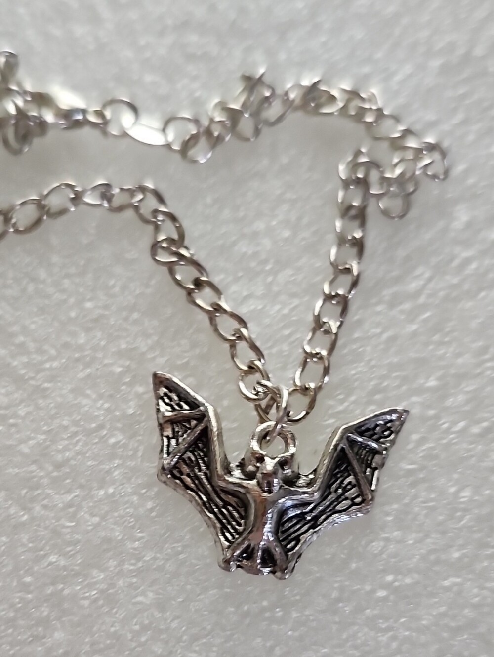 Hand Crafted Silver Bat Charm Bracelet / Anklet